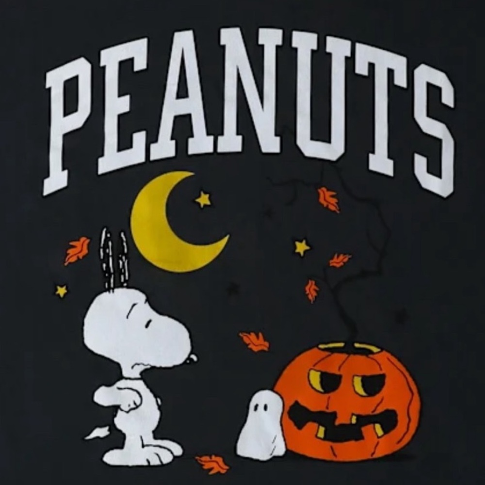 Charlie Brown Peanuts Pumpkin Halloween Graphic Tee - Picture 3 of 3